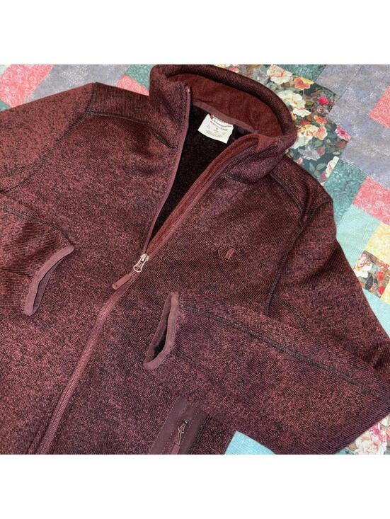 Champion Jackets & Blazers - Champion Performance Womans Small Maroon Full-Zip Fleece Jacket 100% Polyester